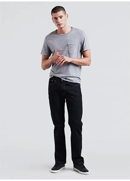 Прямые мужские джинсовые брюки темно-синего цвета с нормальной талией Levis