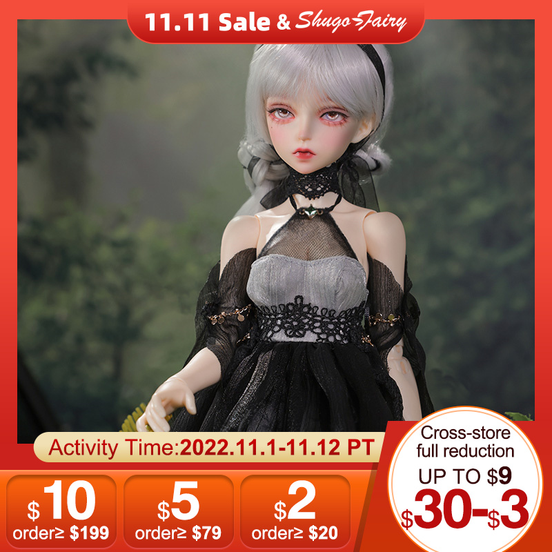 BJD кукла 1/4 Ингрид черный и серый сшитая ТРУБА Топ Юбка сексуальная кукла Сюрприз подарок для девочки Смола Искусство игрушка