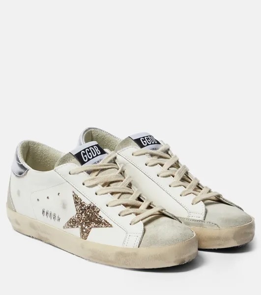 Кеды Super-Star из кожи с декором Golden Goose, разноцветный