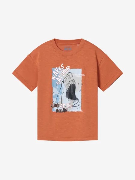 Футболка для мальчиков с принтом TOTTI KIDS, Коричневый