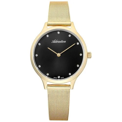 Наручные часы Adriatica Essence 73940, черный, золотой