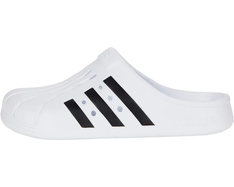 Шлепанцы Adidas Adilette Clog, белый/черный