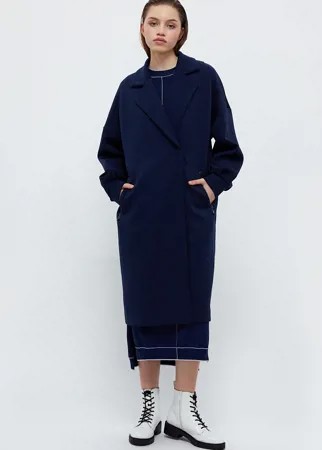 Пальто женское Finn Flare B21-11033 синее 50