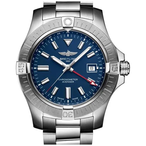 Наручные часы BREITLING, синий, серебряный
