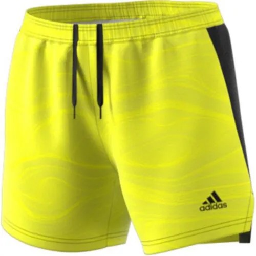 Женские шорты для вратаря Adidas Condivo 21, кислотно-желтый/черный