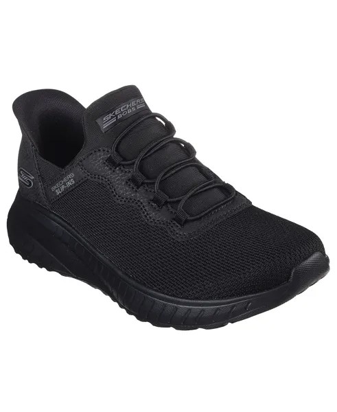 Женские слипоны - широкие прогулочные кроссовки Bobs Sport Squad Chaos от Finish Line Skechers, черный