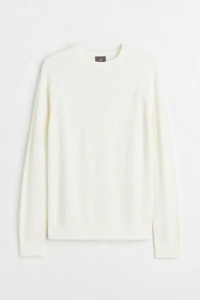 Джемпер мужской H&M 782479019 белый 3XL (доставка из-за рубежа)
