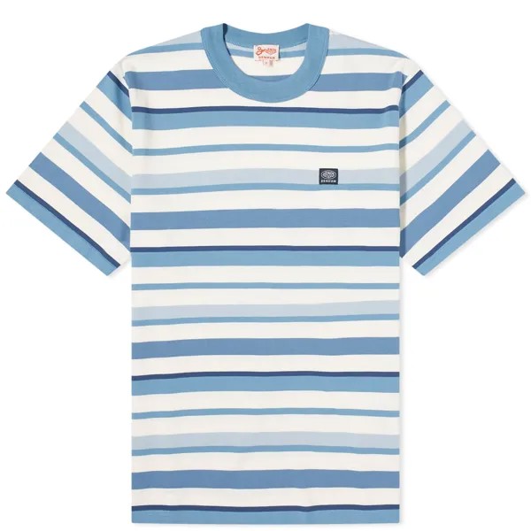 Футболка Armor-Lux X Denham Vilaine Pocket T-Shirt, цвет Egret & Blue