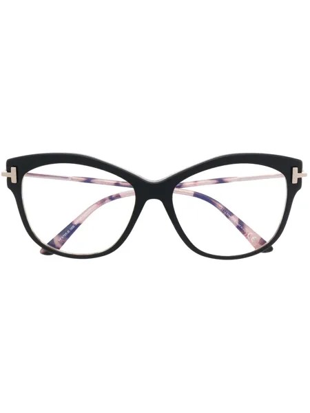 TOM FORD Eyewear очки FT5705-B в оправе 'кошачий глаз'