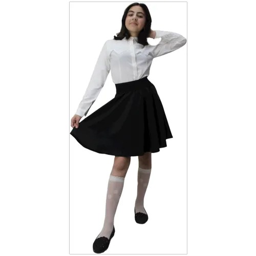 Школьная юбка ТЕХНОТКАНЬ, размер 122, черный