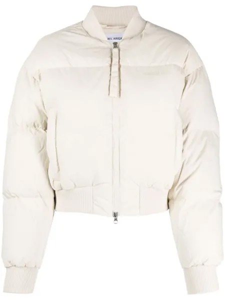 Axel Arigato Zoe down bomber jacket, нейтральный цвет