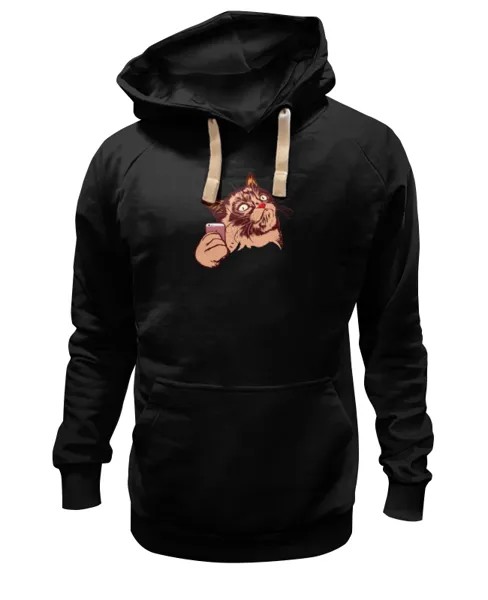 Худи Printio Селфи черное 3XL