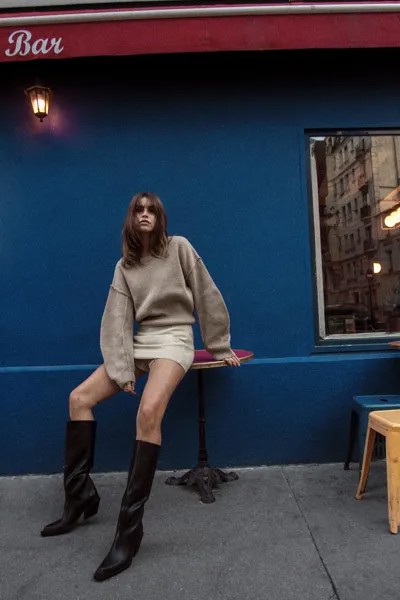 Юбка ZARA, песочный