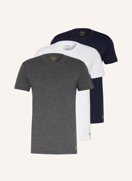 3 пачки футболок Polo Ralph Lauren, синий