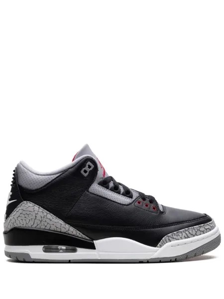 Jordan кроссовки Air Jordan 3 Black Cement Reimagined, черный