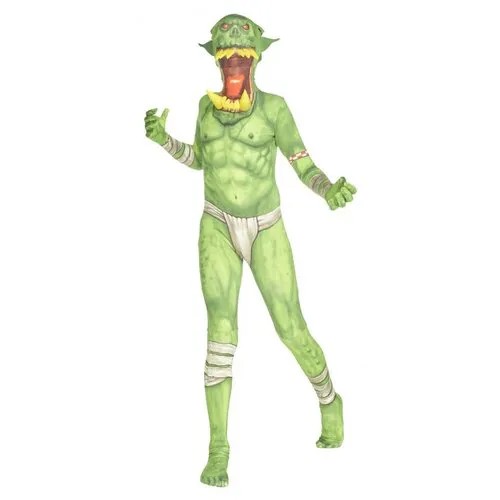 Детский морф-костюм Зеленый орк (7646) 135-150 см