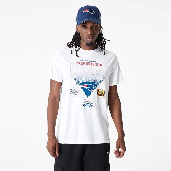 Футболка NFL NEW ENGLAND PATRIOTS WORDMARK T-SHIRT New Era, цвет Weiß