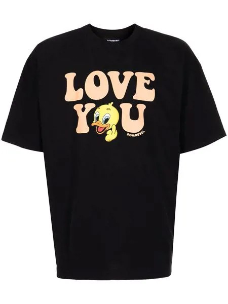DOMREBEL футболка с принтом Love You