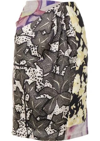Dries Van Noten Pre-Owned юбка с абстрактным принтом