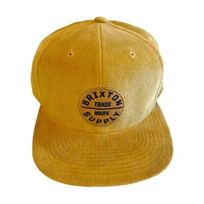 Кепка Brixton Oath III Snapback (бронзовая медаль) 6-панельная вельветовая кепка