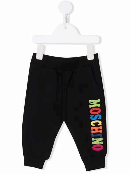 Moschino Kids спортивные брюки с логотипом