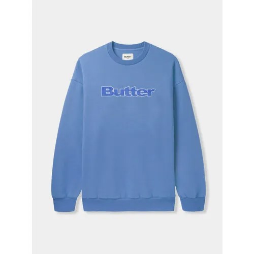 Свитшот Butter Goods Cord Logo Crewneck, размер XL, голубой