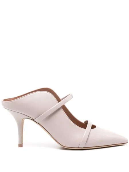 Malone Souliers кожаные мюли Maureen 70 мм, серый