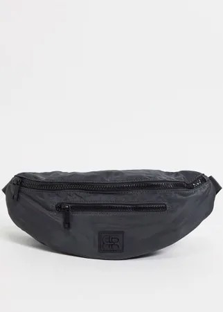 Серая нейлоновая сумка-кошелек на пояс River Island-Серый