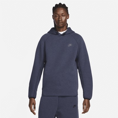 Худи Nike Sportswear Tech Fleece, цвет Obsidian Heather/Black