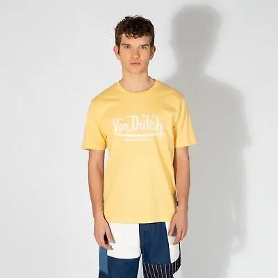 Мужская футболка Von Dutch Originals Lennon SS Lifestyle песочного цвета