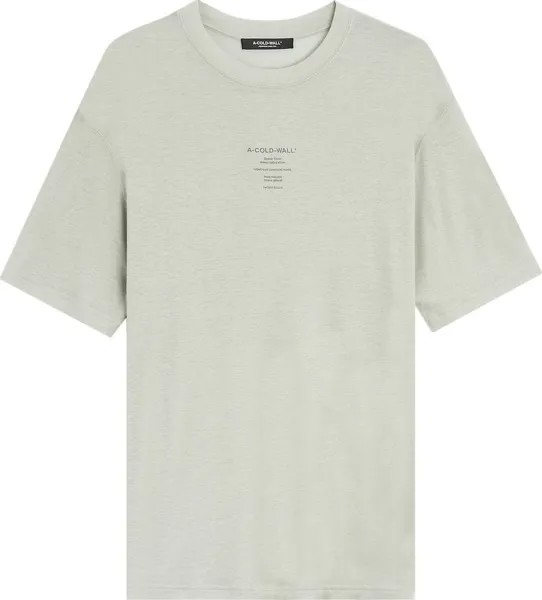 Футболка A-Cold-Wall* Artisan T-Shirt 'Light Grey', серый
