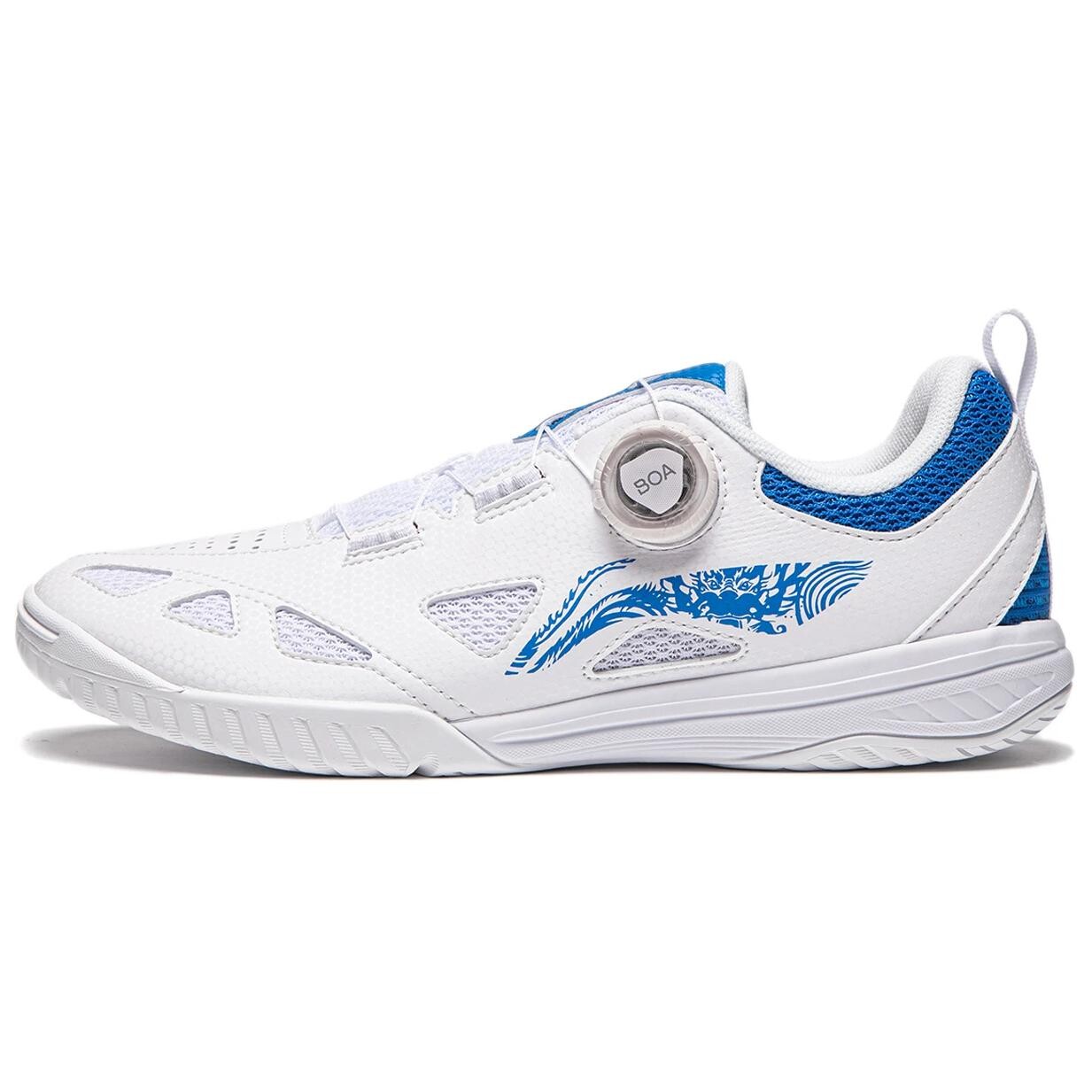 Кроссовки LINING Mage ESS Training Shoes Unisex Low-top Standard White/bright Blue, синий