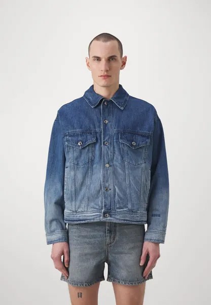 Джинсовая куртка GIUBBINO JACKET MSGM, цвет blue