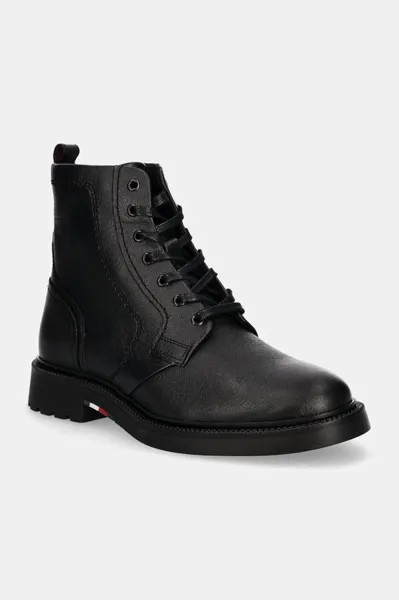 Кожаные туфли HILFIGER COMFORT LWT LTH BOOT Tommy Hilfiger, черный