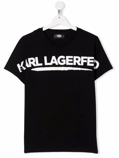 Karl Lagerfeld Kids футболка с логотипом