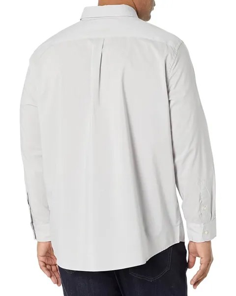 Рубашка Dockers Big & Tall Classic Fit Long Sleeve Signature Comfort Flex Shirt, цвет Foil Grey/End on End