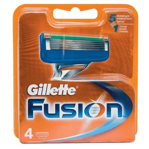 Сменные кассеты Gillette Fusion5, 4 шт.