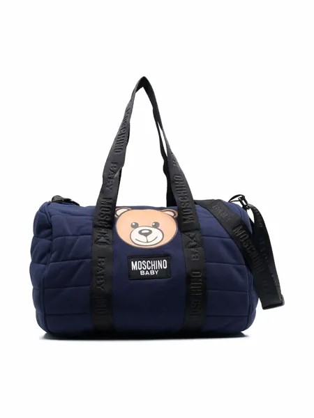 Moschino Kids дорожная сумка с логотипом