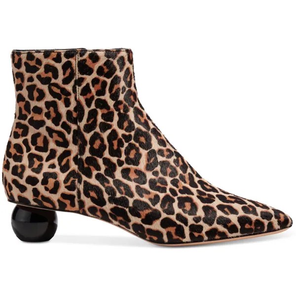 Женские кожаные ботильоны Sydney из телячьего волоса Kate Spade, цвет Lovely Leopard