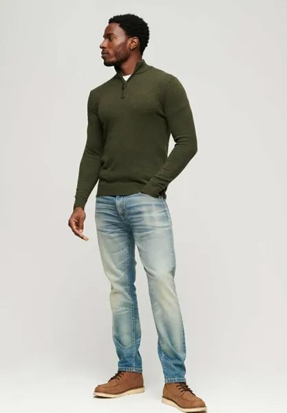 Свитер Essential Embroidered Superdry, цвет spruce green