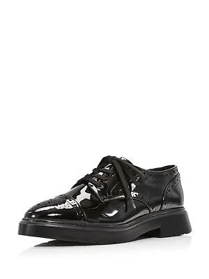 STUART WEITZMAN Женские черные туфли-оксфорды с лакированной отделкой Darra Almond 9 B