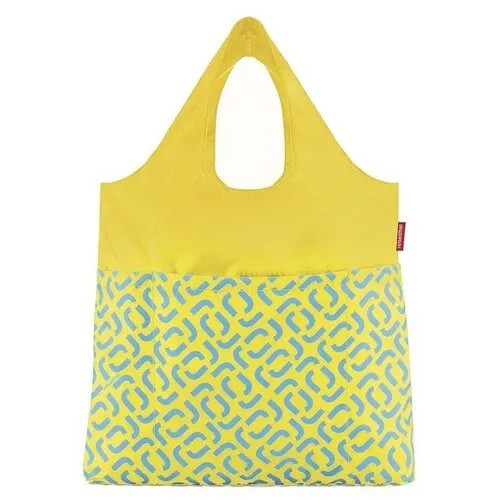 Сумка складная mini maxi shopper plus signature lemon Reisenthel AV2030