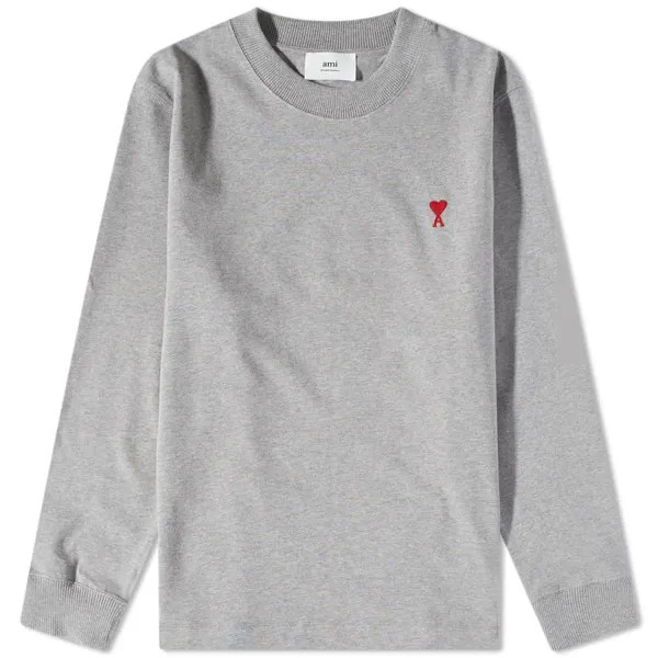 Футболка AMI Long Sleeve Small A Heart Tee