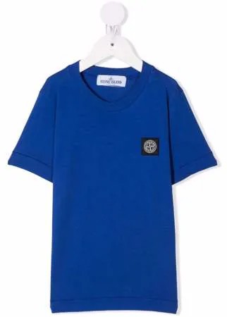 Stone Island Junior футболка с нашивкой-логотипом