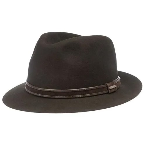 Шляпа федора STETSON, размер 61, коричневый