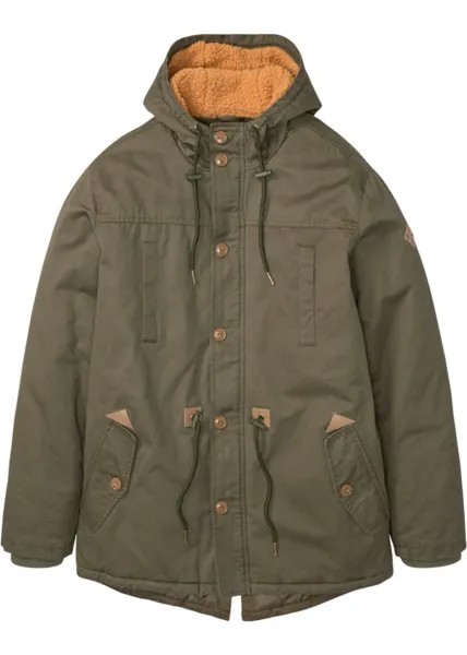 Куртка с капюшоном John Baner Jeanswear, зеленый