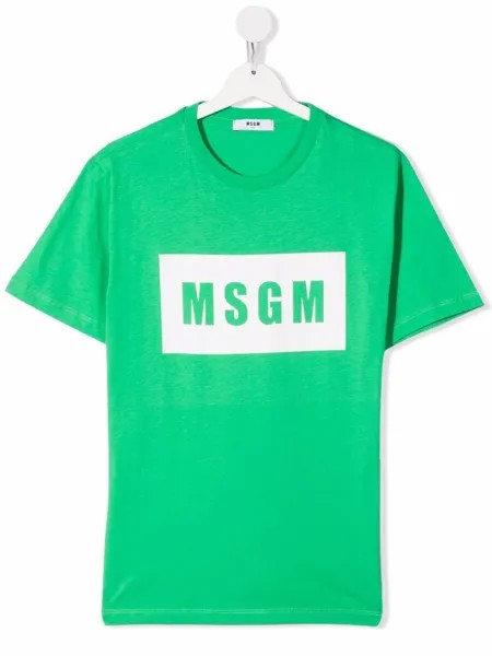 MSGM Kids футболка с логотипом