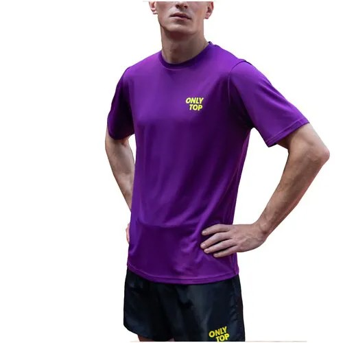 Футболка спортивная ONLYTOP, размер 48, violet