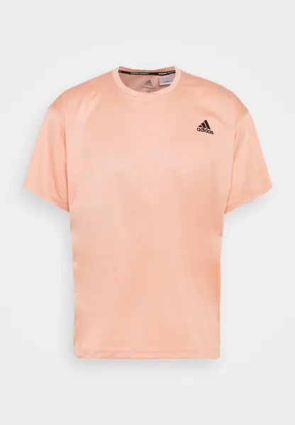 Спортивная футболка MENS YOGA TEE adidas Performance, цвет ambient blush