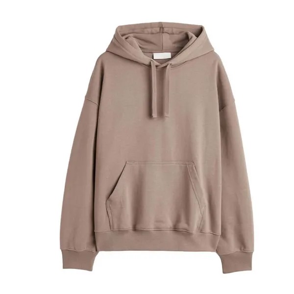 Толстовка H&M Oversized Fit Cotton, бежевый